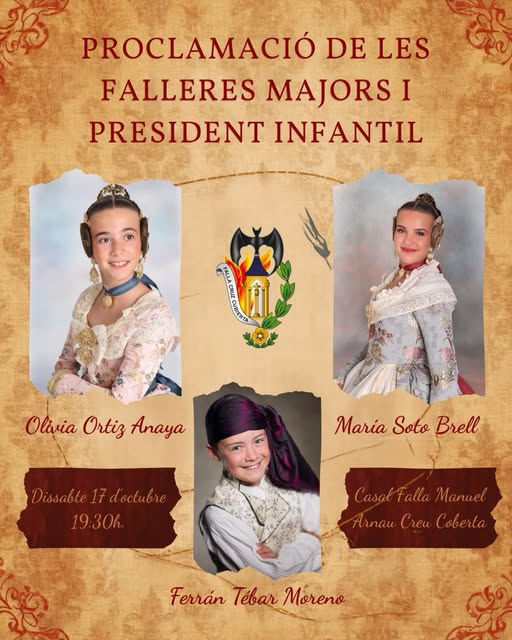 🔸Proclamacio dels representants Falla Manuel Arnau Cruz Cubierta.