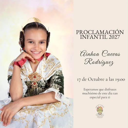 ✨ PROCLAMACIÓN FALLERA MAYOR INFANTIL FALLA VENEZUELA - AGUSTIN SALES.