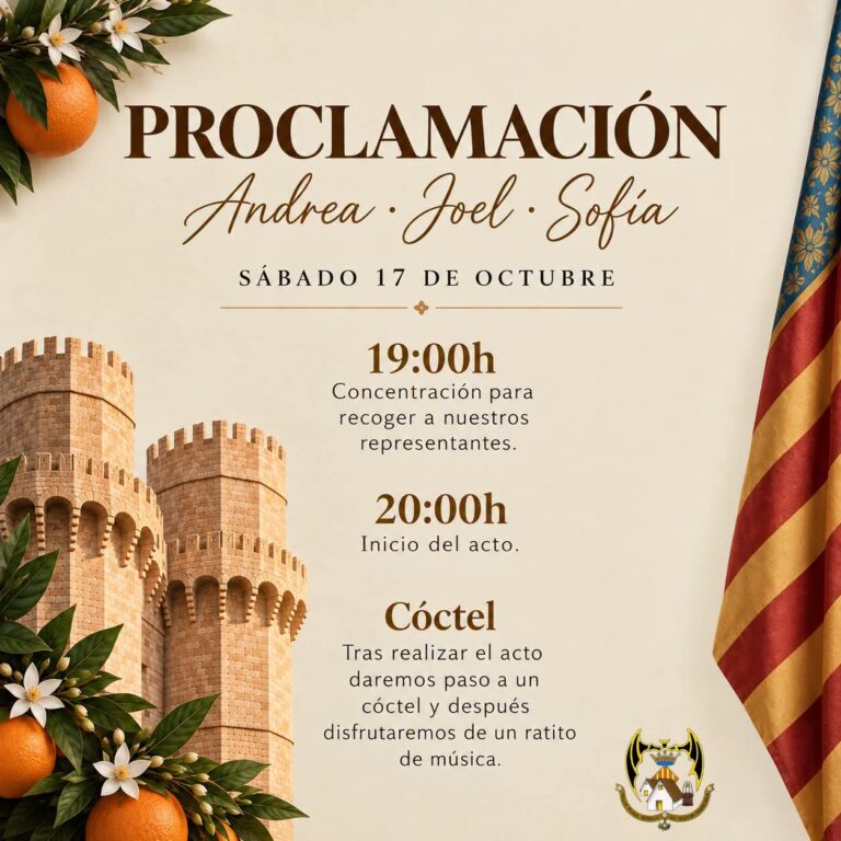 🔸Proclamación representantes Falla Plaza de Segovia - Avda. Doctor Tomás Sala.