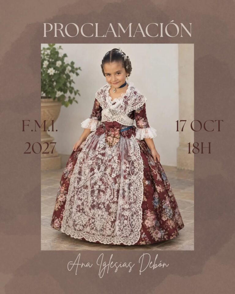 🔸Proclamación fallera mayor infantil Falla Carcagente Jerónimo Muñoz.