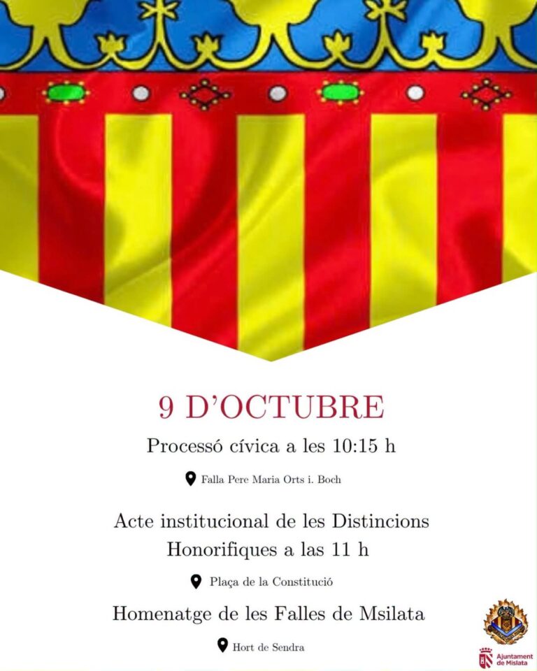 9 D’OCTUBRE DIA DE LA COMUNITAT VALENCIANA (Mislata) 💙❤️💛