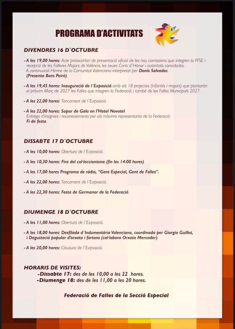 📘 Programación de Una Festa per a Tots.