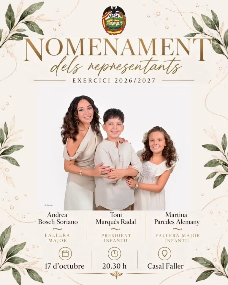 ✨ Nomenament representants Falla de Montserrat.