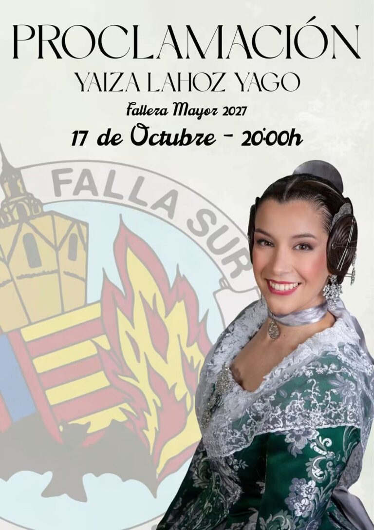 ✨Proclamación Fallera Mayor Falla Sur Rubén Vela - Doctor Waksman.
