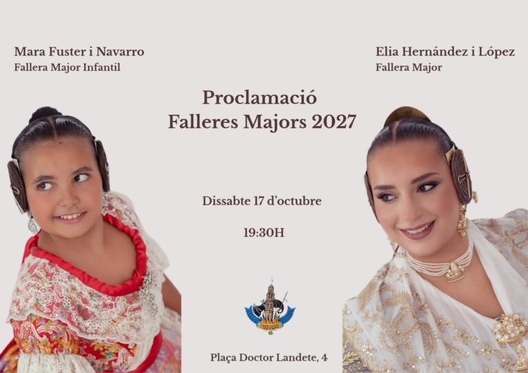 ✨ Proclamació Falleres Majors 2027 Falla Mercat de Russafa 💫