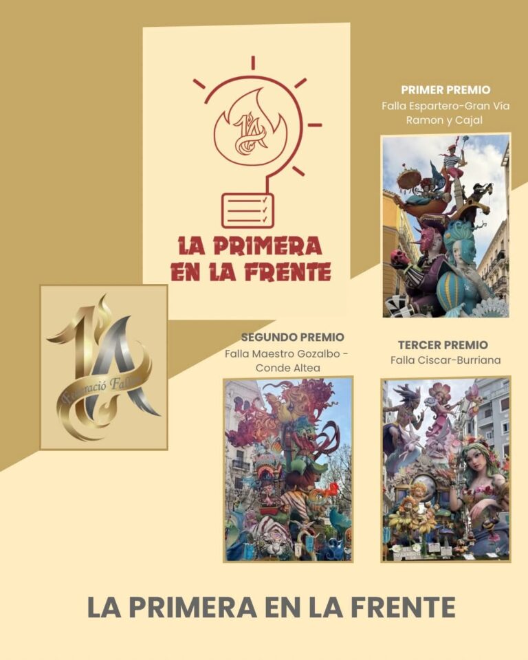 📝LA PRIMERA EN LA FRENTE 💡FEDERACION FALLAS 1ªA.