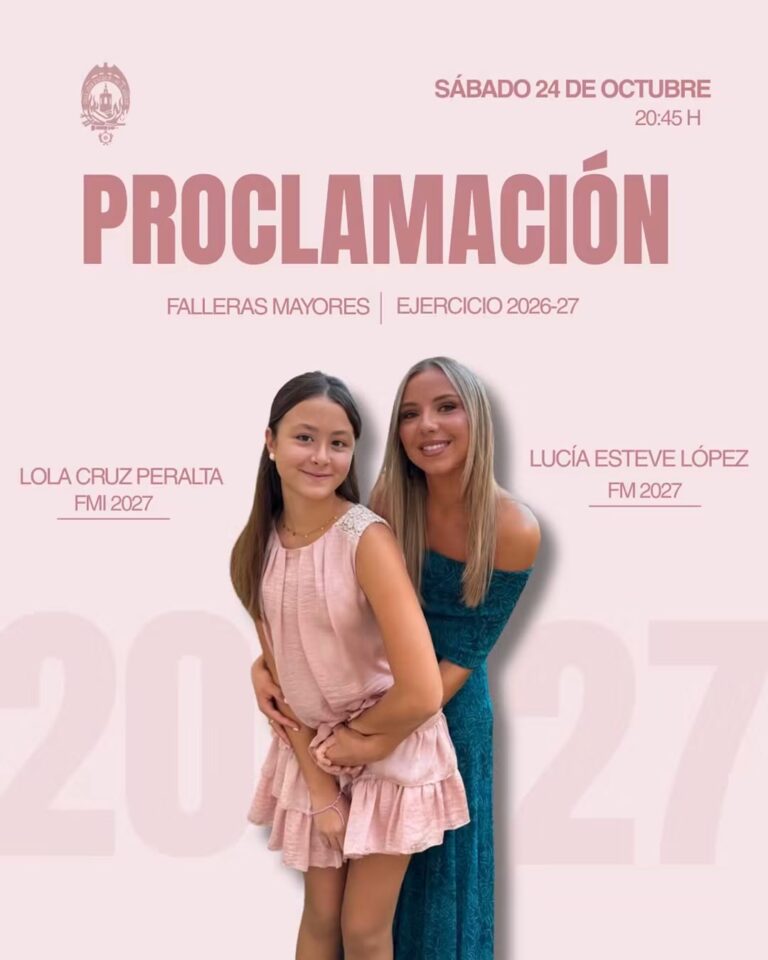 ✨ Proclamación de nuestras representantes, Falla Juan Aguilo Gaspar Aguilar.