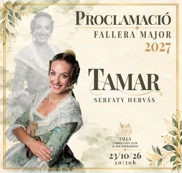 ✨ Proclamación de la fallera mayor, Falla Carrera Sant Lluis Waksman.
