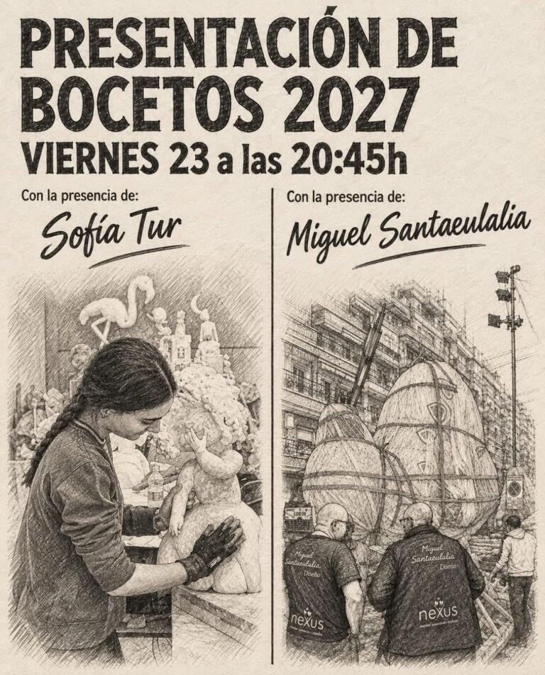 🎨 Presentación de Bocetos, Falla Hierros Juan Bta Perales.