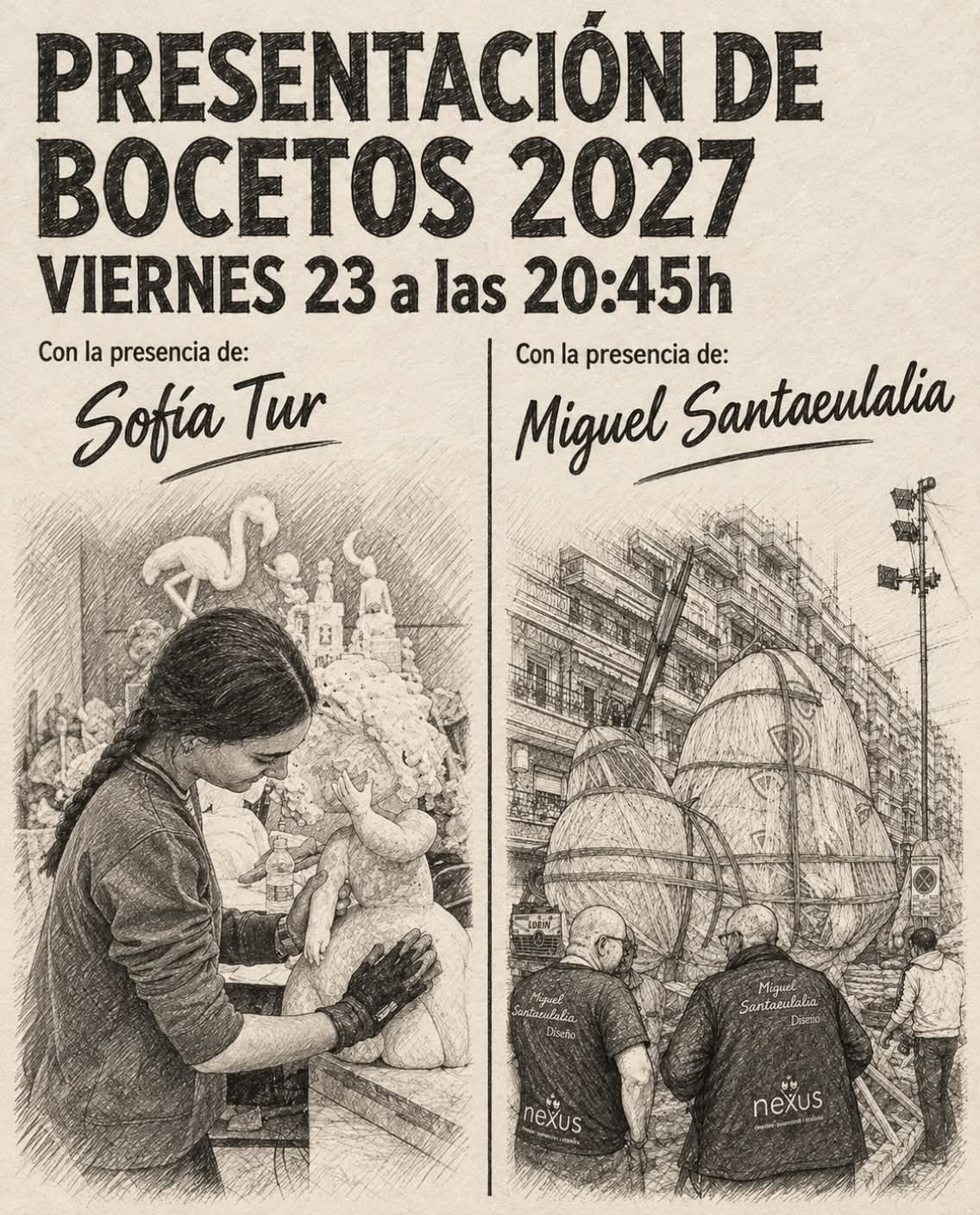 🎨 Presentación de Bocetos, Falla Hierros Juan Bta Perales.