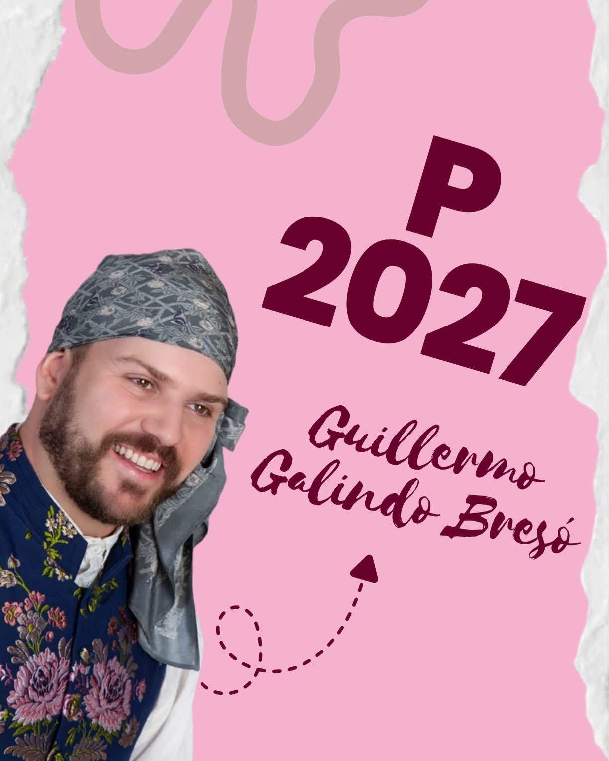 🩷✨ CONOCEMOS A GUILLE, NUESTRO PRESIDENTE 2027, Falla Blanquerías.