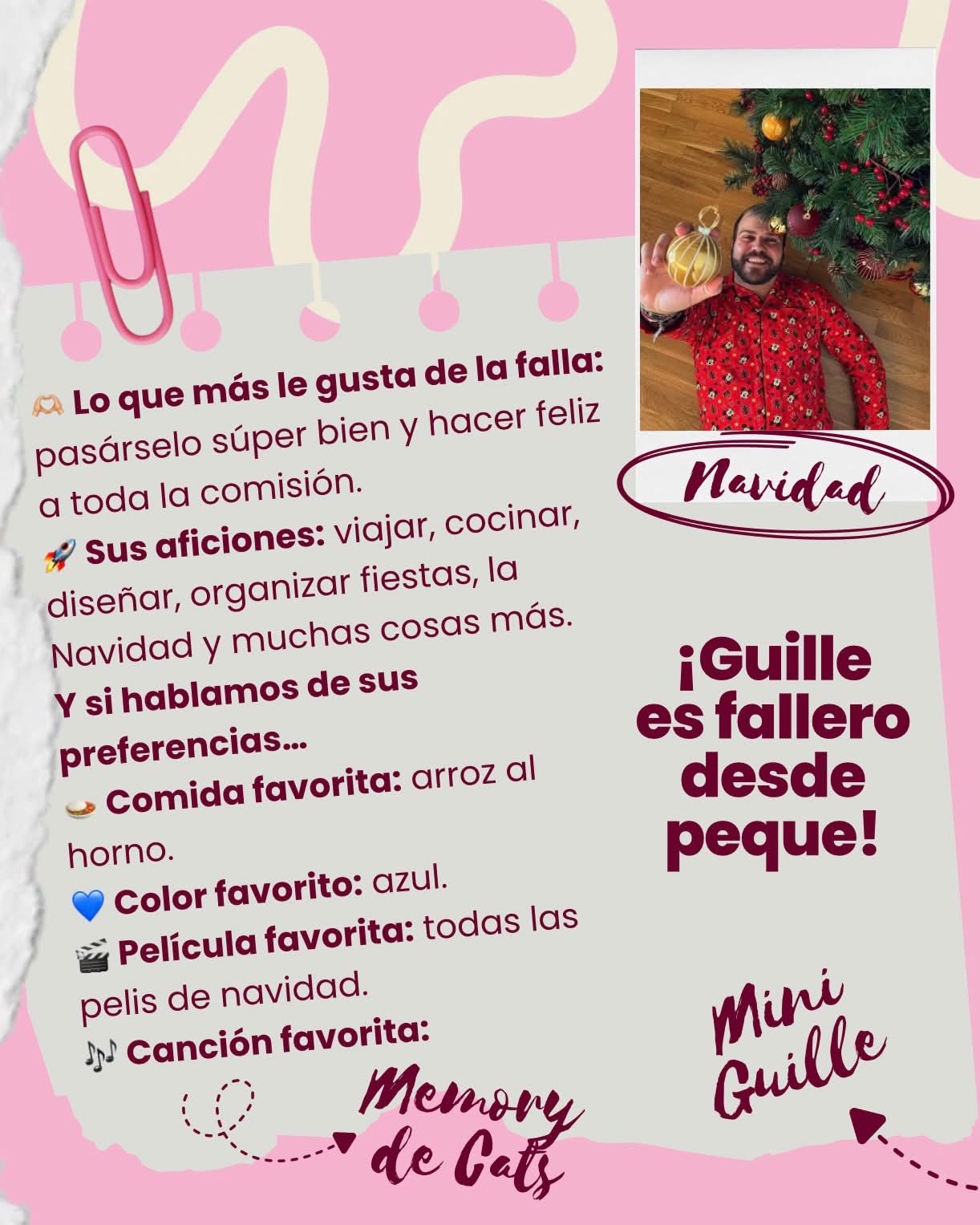🩷✨ CONOCEMOS A GUILLE, NUESTRO PRESIDENTE 2027, Falla Blanquerías.