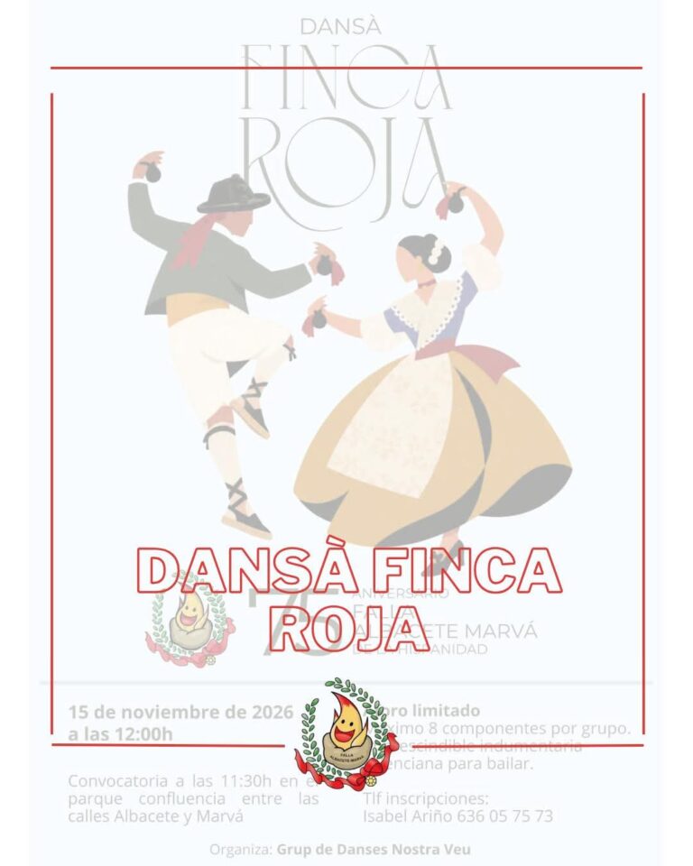 🔸Dansà en honor a nuestro 75º aniversario, Falla Albacete Marvá.