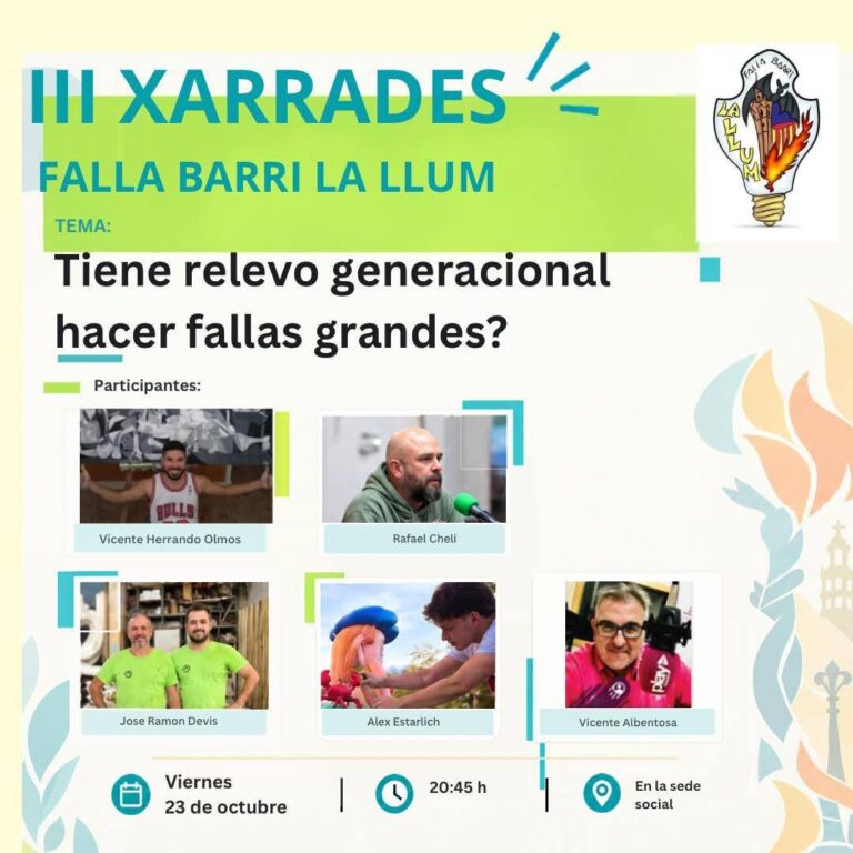 🎙️III Xarrades de la Falla Barri de la Llum.