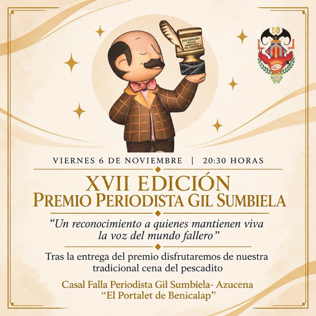 ✨ XVII Edición del Premio Periodista Gil Sumbiela.