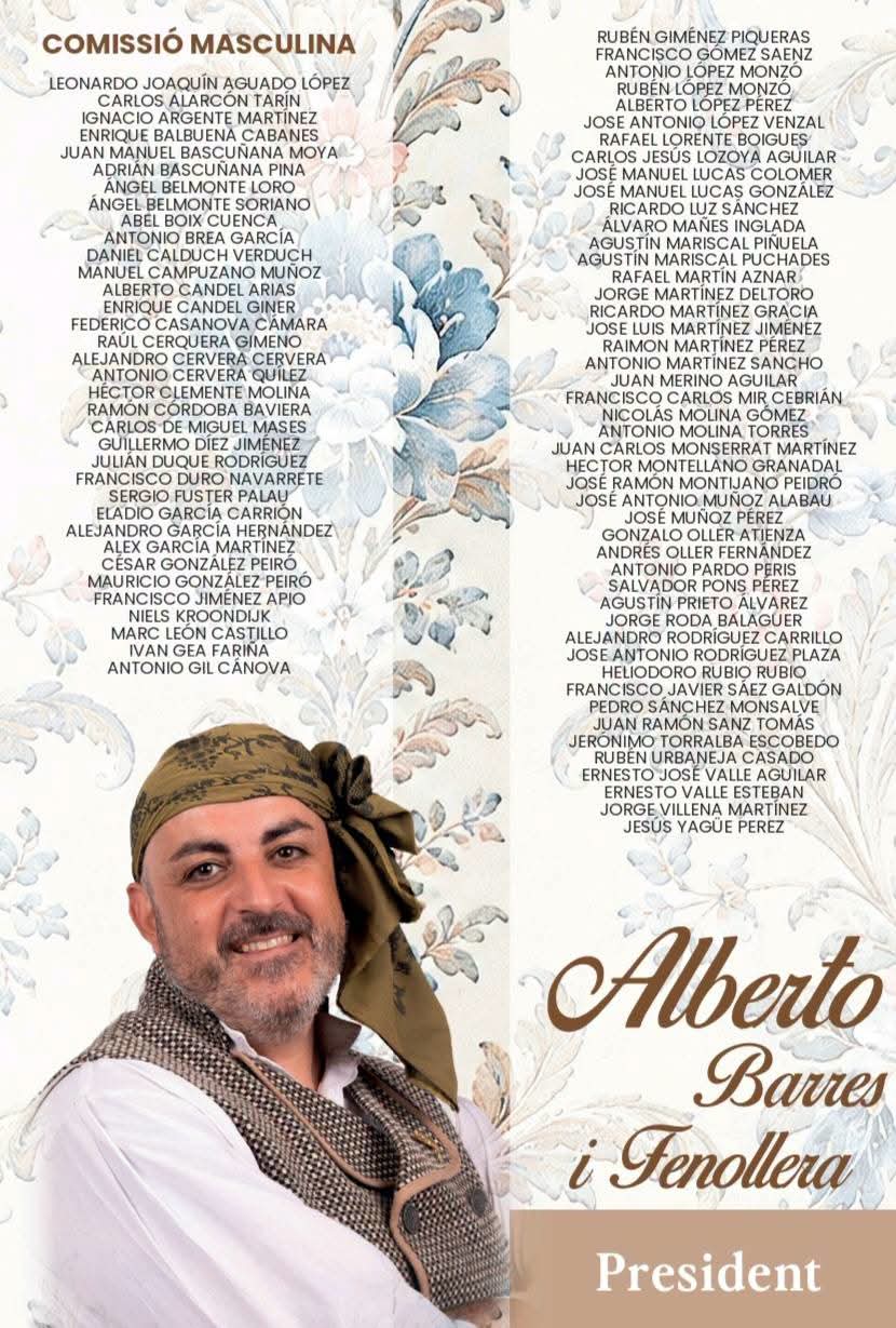 ✨ Presentació de nostres Falleres Majors 2027 i les seues Corts d’Honor, Falla Poeta Emilio Baró Enrique Ginesta.